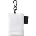 Clear microfiber cleaning cloth in pouch