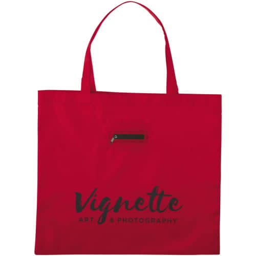 Take-away foldable shopping tote bag with keychain 8L
