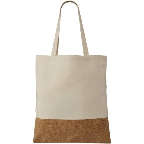 Cory 175 g/m² cotton and cork tote bag 7L