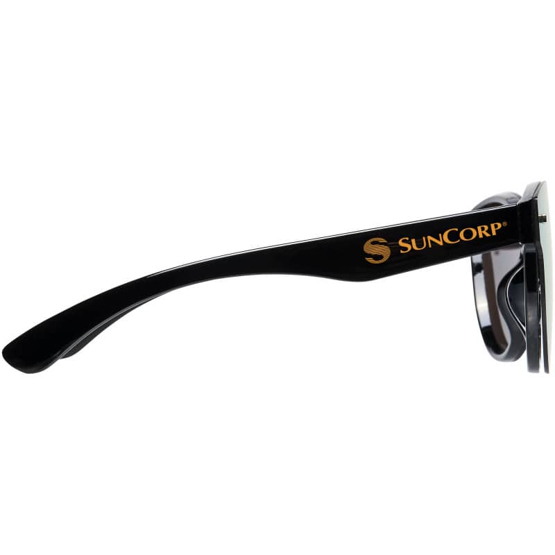 Shield sunglasses with full mirrored lens