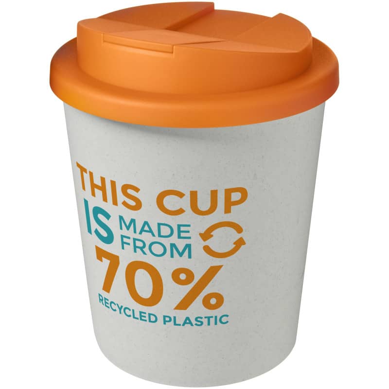 Americano® Espresso Eco 250 ml recycled tumbler with spill-proof lid 