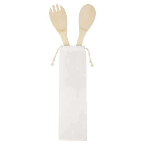 Endiv bamboo salad spoon and fork
