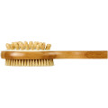 Orion 2-function bamboo shower brush and massager