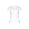 THC SOFIA WH. Women's fitted short sleeve cotton T-shirt. White