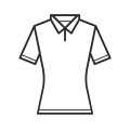 THC MONACO WOMEN WH. Women's short-sleeved polo shirt in carded cotton