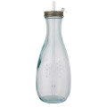 Polpa recycled glass bottle with straw
