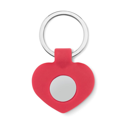 CUORE Silicone key ring with token