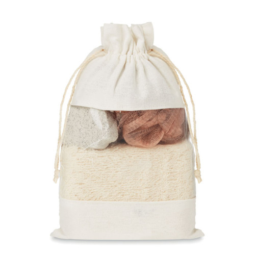 CUIDA SET Bath set in cotton pouch