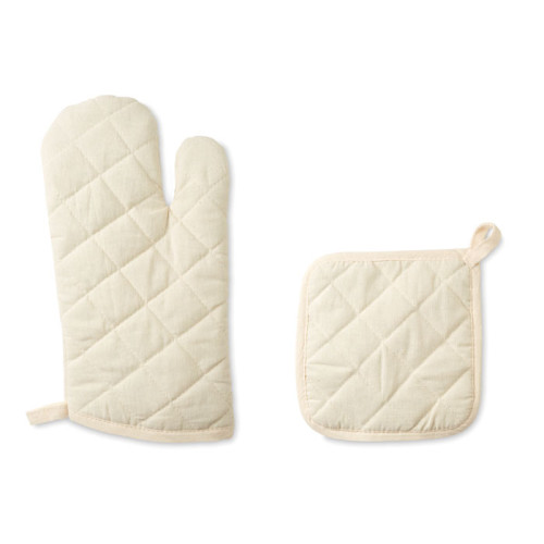 MITTY Oven glove and pot holder set