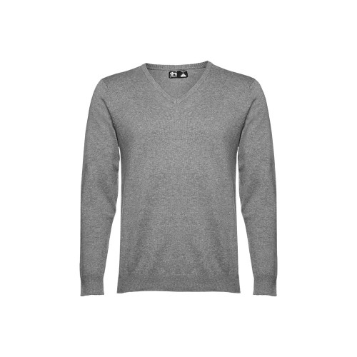 THC MILAN. Men's V-neck pullover in cotton and polyamide