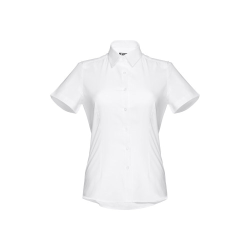 THC LONDON WOMEN WH. Women's short-sleeved oxford shirt. White