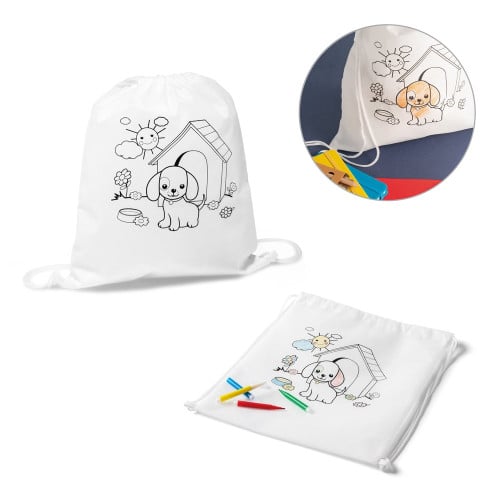 DRAWS. Children's drawstring bag for colouring (80 m/g²)