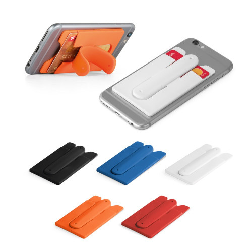 CARVER. Silicone card holder and smartphone holder