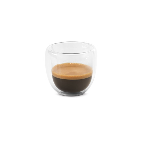 EXPRESSO. Isothermal glass coffee set with 2 glasses