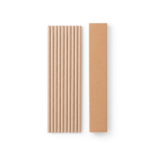 LAMONE. Set of 10 kraft paper straws