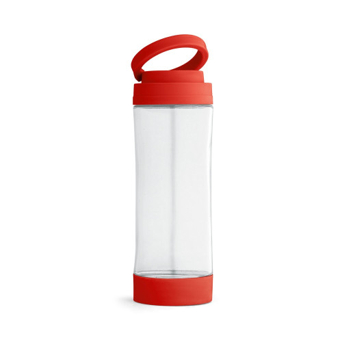 QUINTANA. Glass sports bottle with PP cap 390 mL