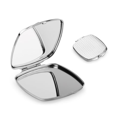 SHIMMER. Metal compact mirror