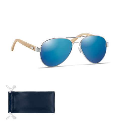 HONIARA Bamboo sunglasses in pouch