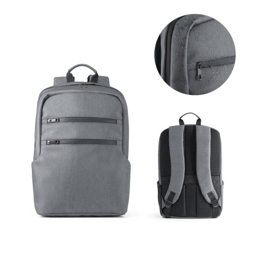 BROOKLYN. Waterproof 2 Tone Nylon 15'' laptop backpack